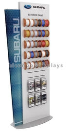 China Car Accessories Retail Store Slatwall Display Stands Double Sided With Custom Logo supplier