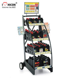 China Custom Brand Retail Store Fixtures Oil Rack Lubricant Display Motor Oil Display Stand supplier