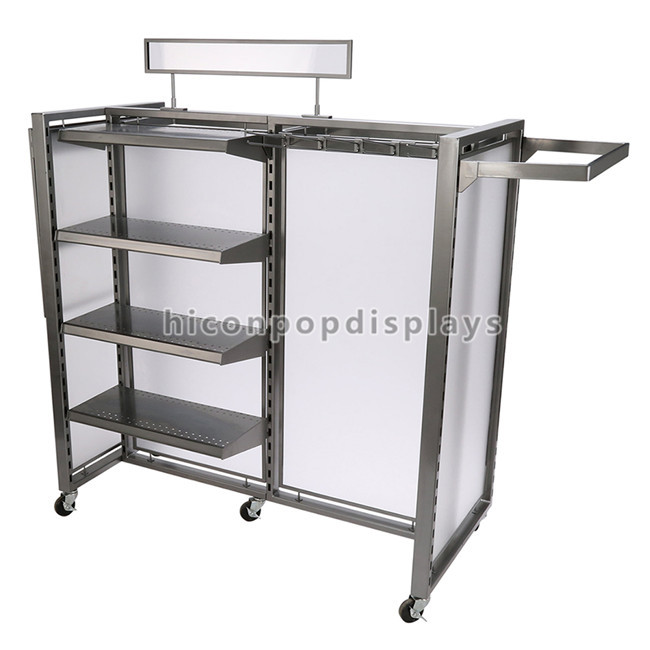Women Clothing Store Fixtures Freestanding Retail Clothing Display Rack Customized