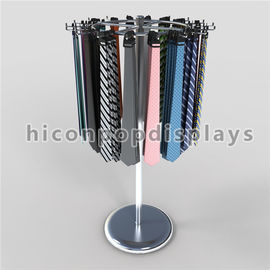 China Floor Standing Display Retail Store Metal Hanging Belt / Tie Display Racks supplier