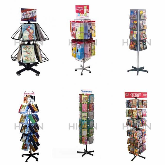 Wood Card Display Units Wholesale Greeting Card Stand Revolving For Sale
